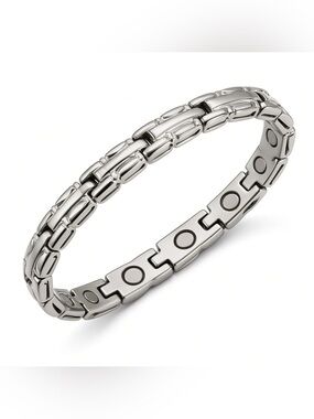Stainless Steel Magnetic Healing Therapy Bracelet – Unisex Link Design